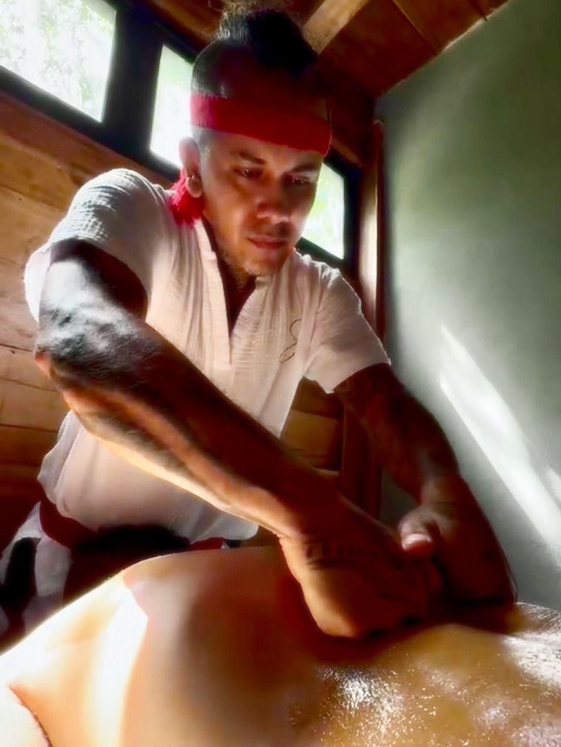 Holistic massage treatment in Tulum
